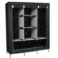 Складной тканевый шкаф Storage Wardrobe 88130 Черный