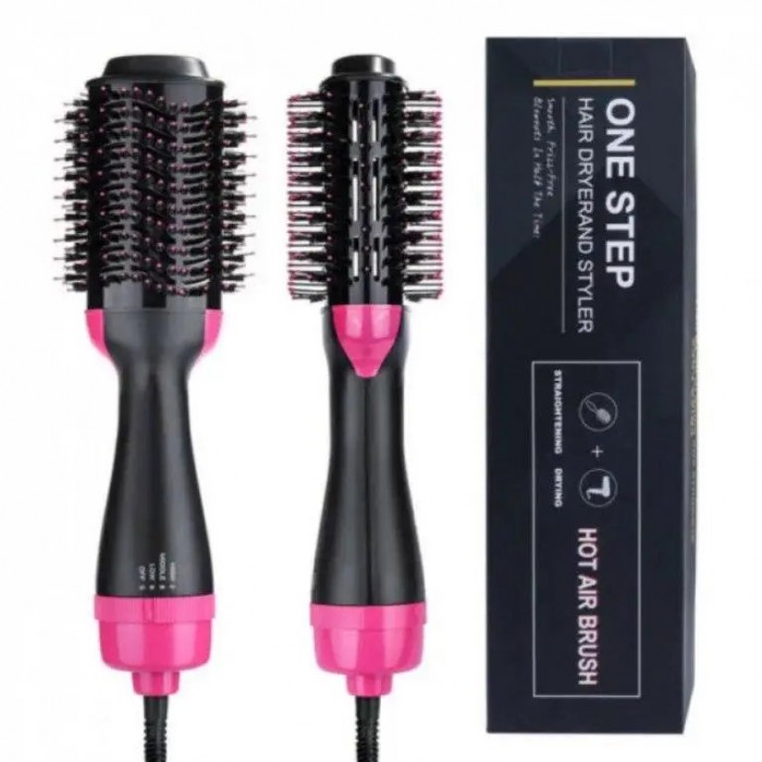 Фен - щітка для волосся One Step Hair Dryer and Styler 3 в 1 Чорна