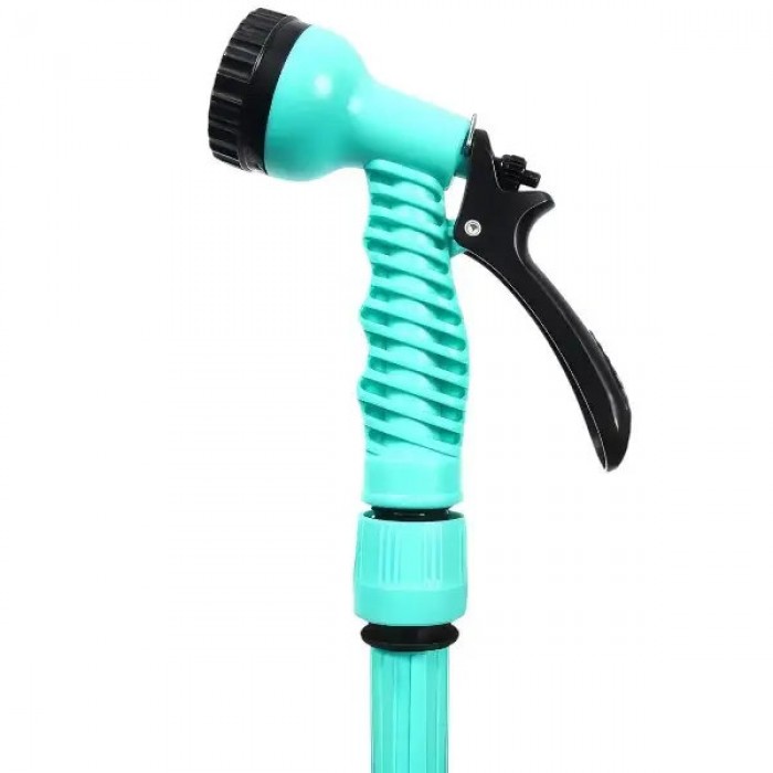 Шланг поливочный растягивающийся 30м с насадкой для полива EXPANDABLE GARDEN HOSE K-100FT Бирюзовый 