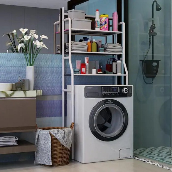 Стеллаж для хранения над стиральной машиной Laundry Rack TW-106 Белая 