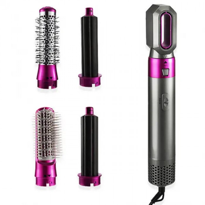 Фен щетка мультистайлер для волос 5 в 1 Hot Air Styler 5 насадок 