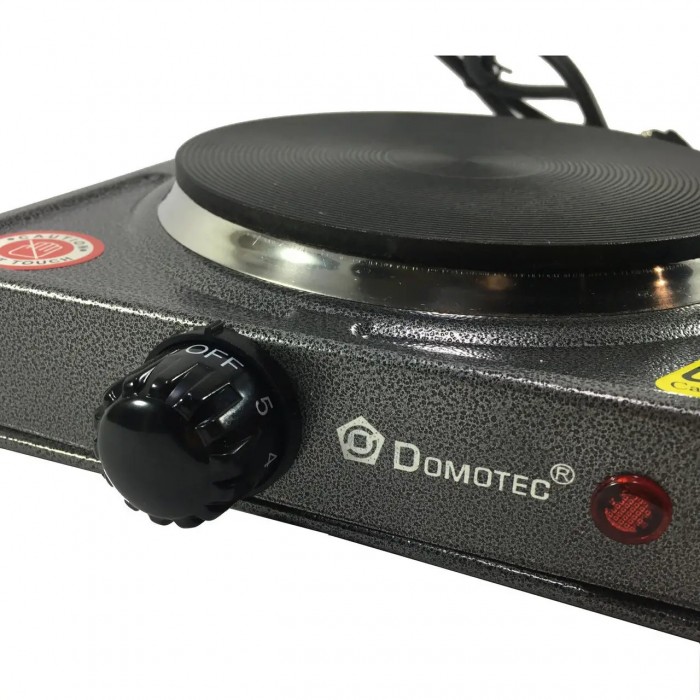 Електропліта Domotec MS 5821 Чорна 