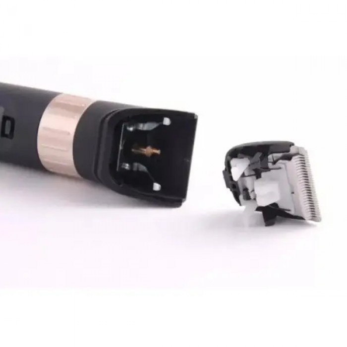 Машинка для стрижки волосся акумуляторна Gemei GM-6042 Чорна
