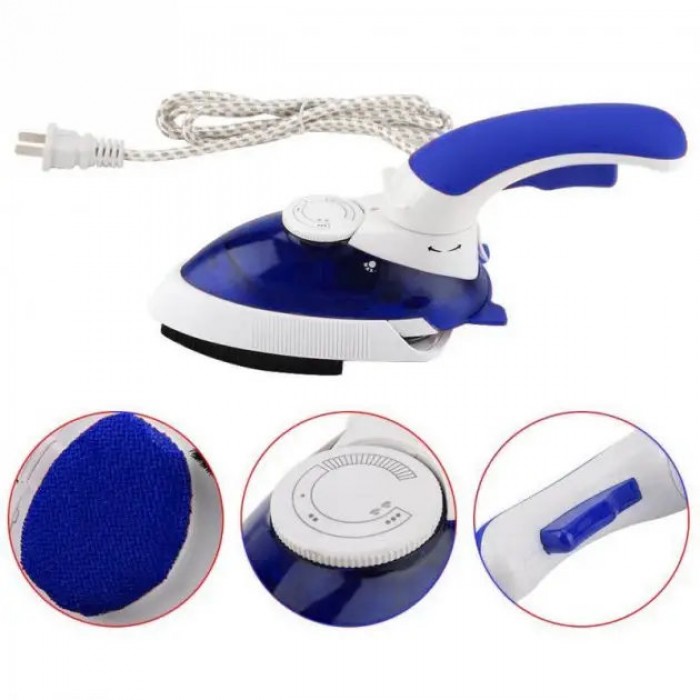 Ручний паровий відпарювач Mini Steam Iron HT-558B Синій
