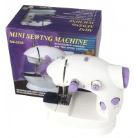 Швейная машинка портативная Mini Sewing Machine SM-202A с адаптером фиолетовая